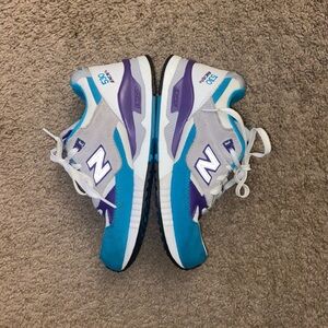 New Balance 350 Teal and Violet Sneakers